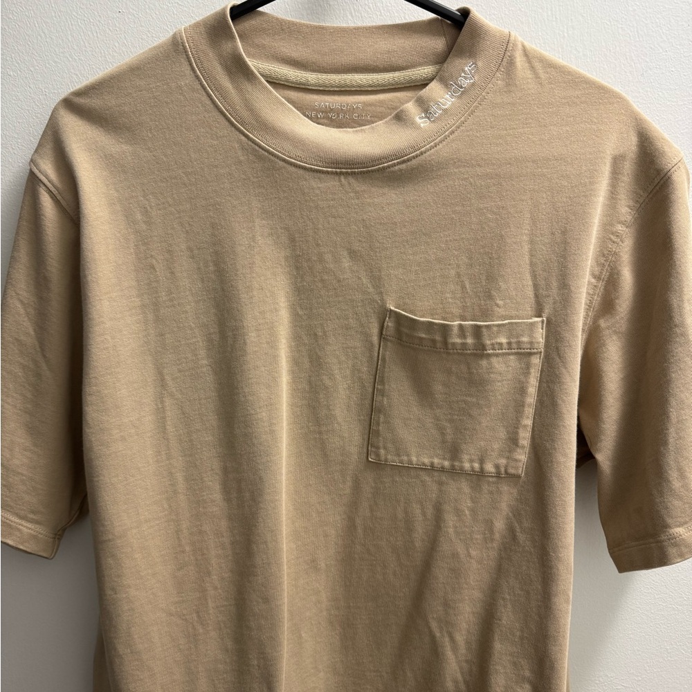 Saturdays New York City Tan Short Sleeve Tee